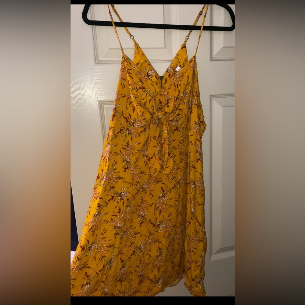 Yellow Floral Summer Dress
